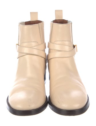 Tory Burch Leather Moto Boots