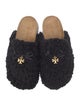 Tory Burch Shearling Bow Accents Mules
