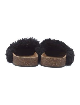 Tory Burch Shearling Bow Accents Mules