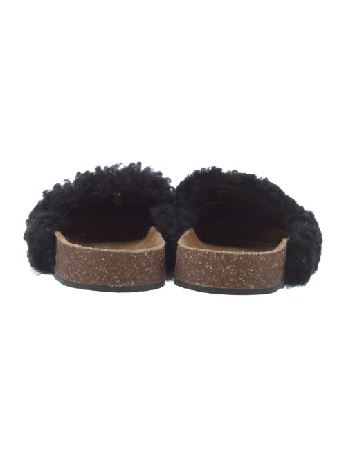 Tory Burch Shearling Bow Accents Mules