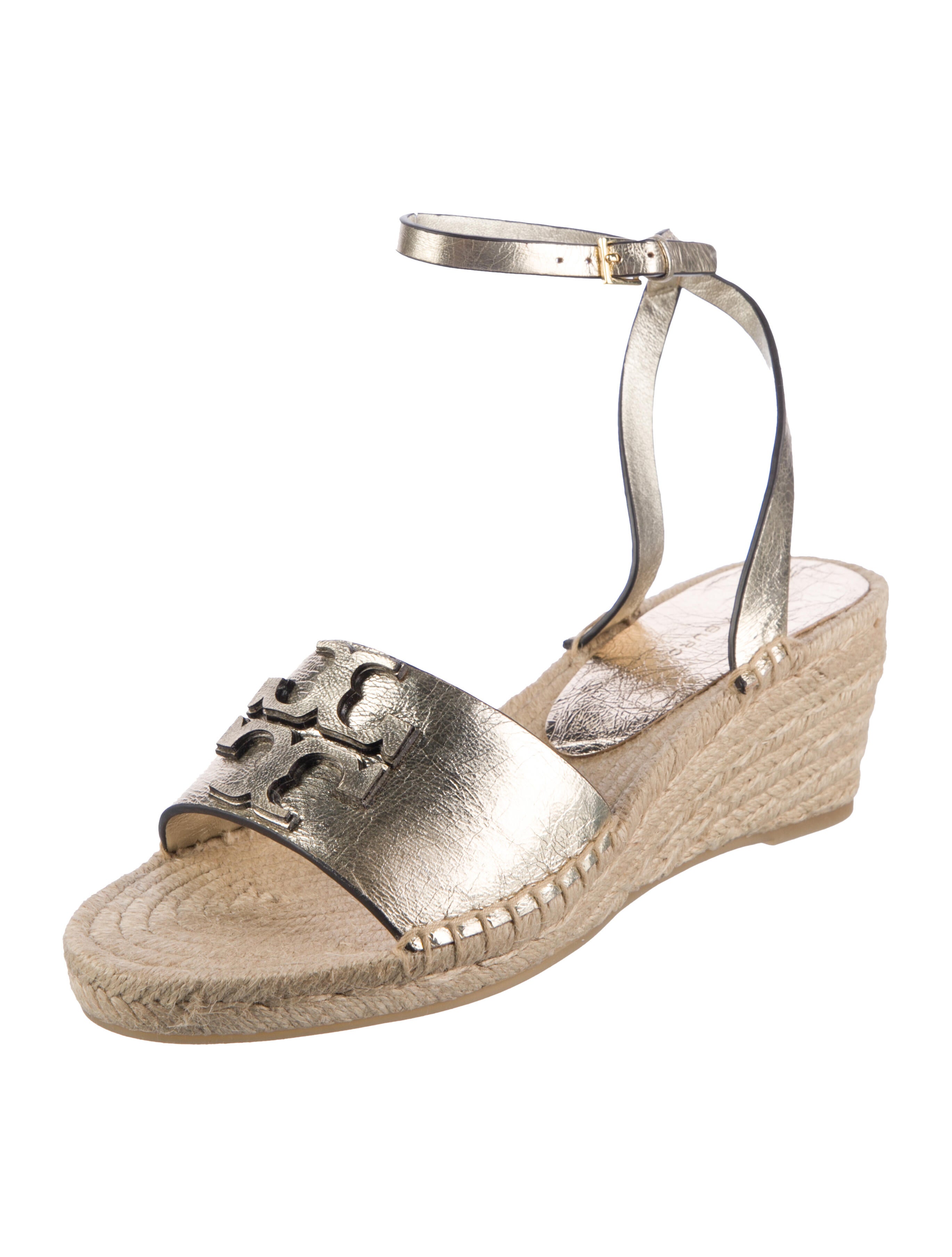 Tory Burch Leather Braided Accents Espadrilles