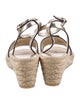 Tory Burch Leather Braided Accents Espadrilles