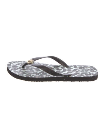 Tory Burch Rubber Patterned Flip Flops