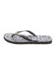 Tory Burch Rubber Patterned Flip Flops