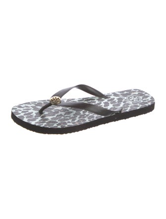 Tory Burch Rubber Patterned Flip Flops