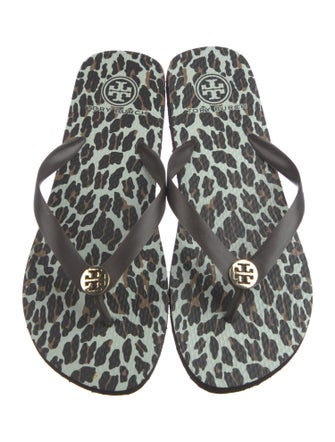 Tory Burch Rubber Patterned Flip Flops