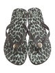 Tory Burch Rubber Patterned Flip Flops
