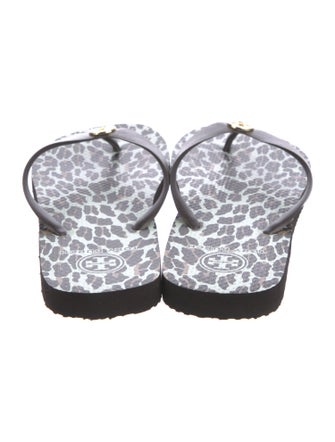 Tory Burch Rubber Patterned Flip Flops