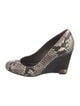 Tory Burch Leather Animal Print Pumps