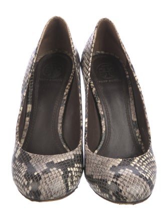 Tory Burch Leather Animal Print Pumps