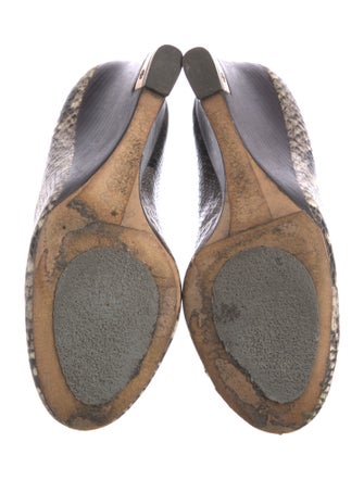 Tory Burch Leather Animal Print Pumps