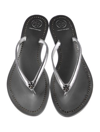 Tory Burch Leather Flip Flops