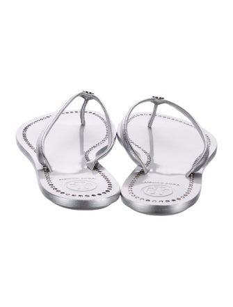 Tory Burch Leather Flip Flops