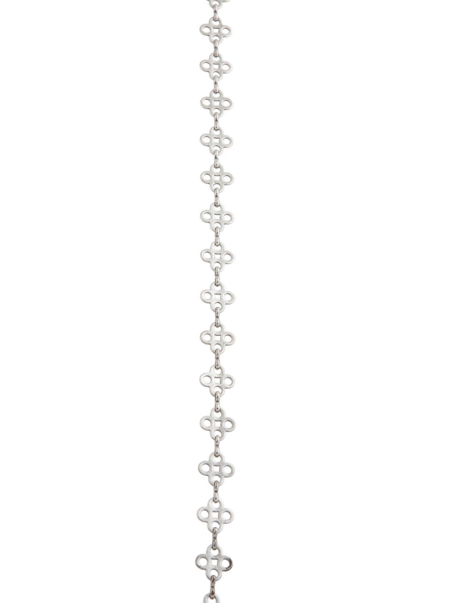 Tory Burch Long Clover Station Necklace