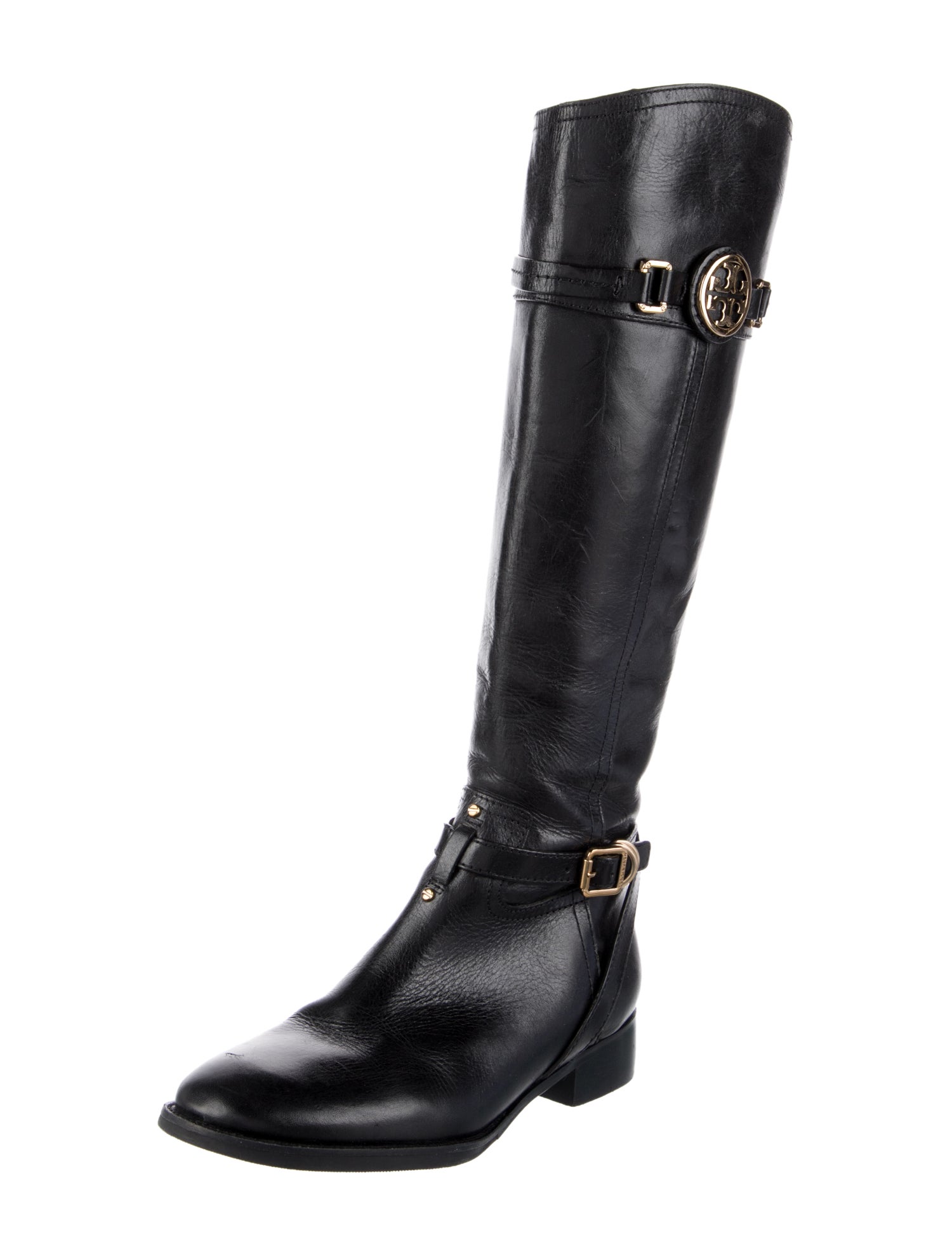 Tory Burch Leather Riding Boots
