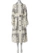 Tory Burch Paisley Print Trench Coat