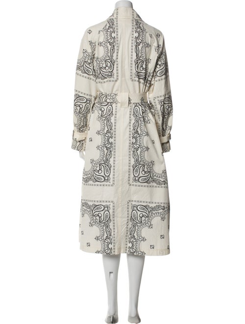 Tory Burch Paisley Print Trench Coat