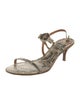 Tory Burch Leather Animal Print Slingback Sandals