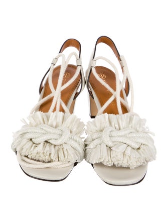 Tory Burch Leather Slingback Sandals