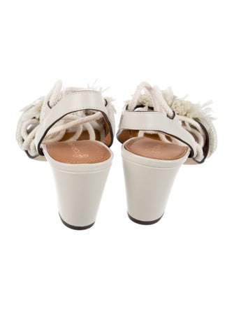 Tory Burch Leather Slingback Sandals