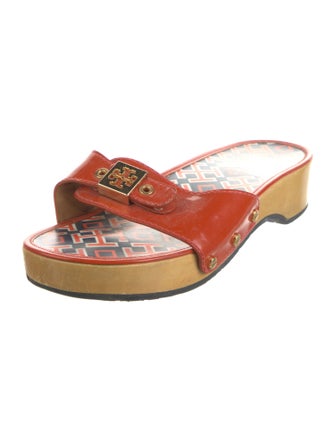 Tory Burch Patent Leather Slides