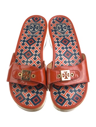Tory Burch Patent Leather Slides