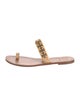 Tory Burch Leather Studded Accents Flip Flops