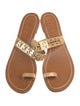 Tory Burch Leather Studded Accents Flip Flops