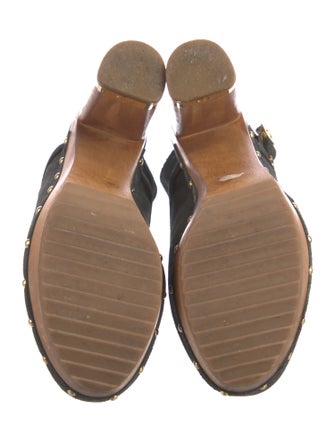 Tory Burch Suede Studded Accents Slingback Pumps