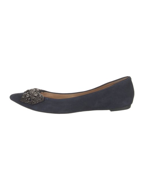 Tory Burch Suede Bow Accents Flats