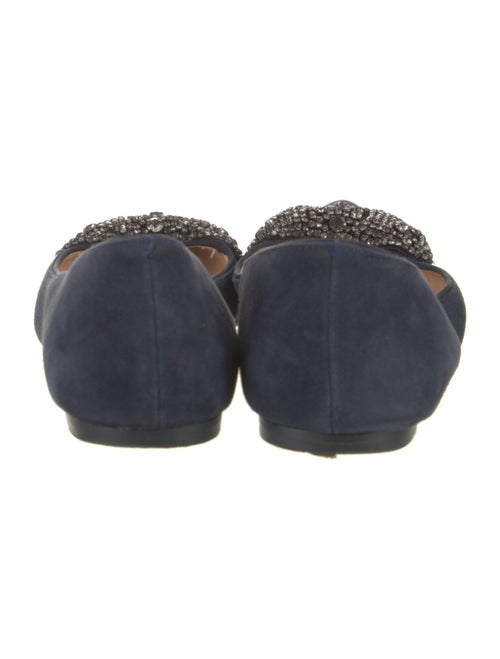 Tory Burch Suede Bow Accents Flats