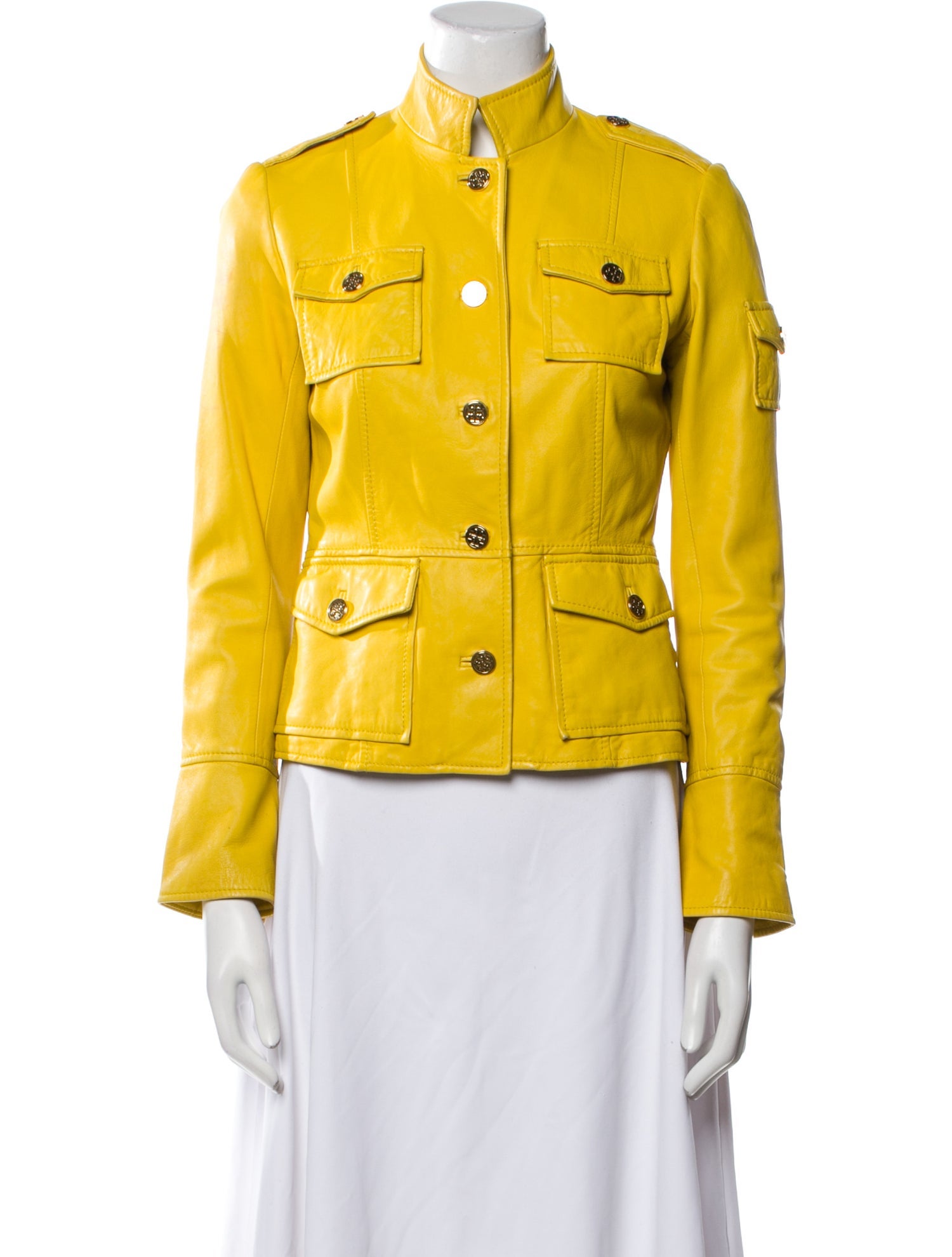Tory Burch Leather Utility Jacket