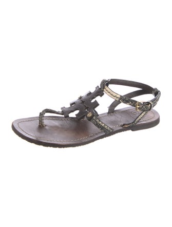 Tory Burch Leather T-Strap Sandals