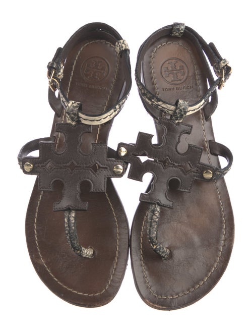 Tory Burch Leather T-Strap Sandals