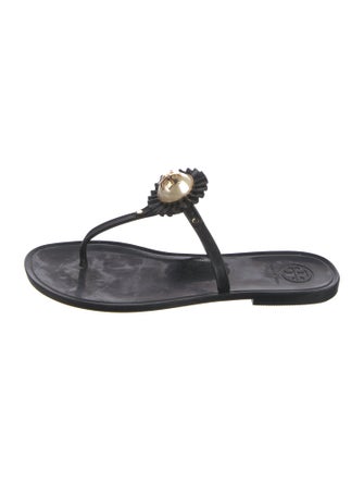 Tory Burch Rubber T-Strap Sandals
