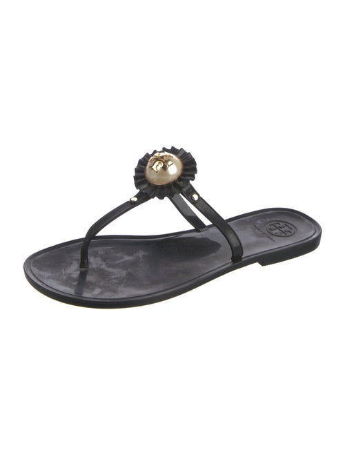 Tory Burch Rubber T-Strap Sandals