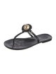 Tory Burch Rubber T-Strap Sandals