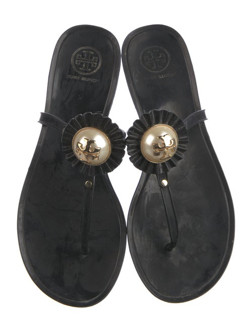 Tory Burch Rubber T-Strap Sandals