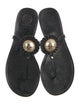 Tory Burch Rubber T-Strap Sandals