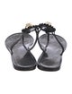 Tory Burch Rubber T-Strap Sandals