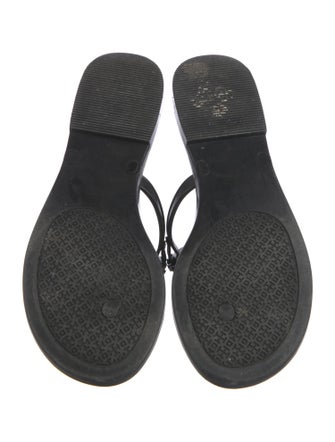 Tory Burch Rubber T-Strap Sandals
