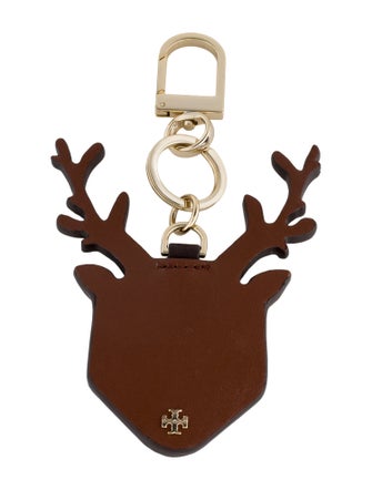 Tory Burch Patterned Leather Keychain