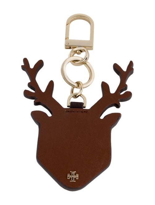 Tory Burch Patterned Leather Keychain