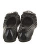 Tory Burch Leather Bow Accents Ballet Flats