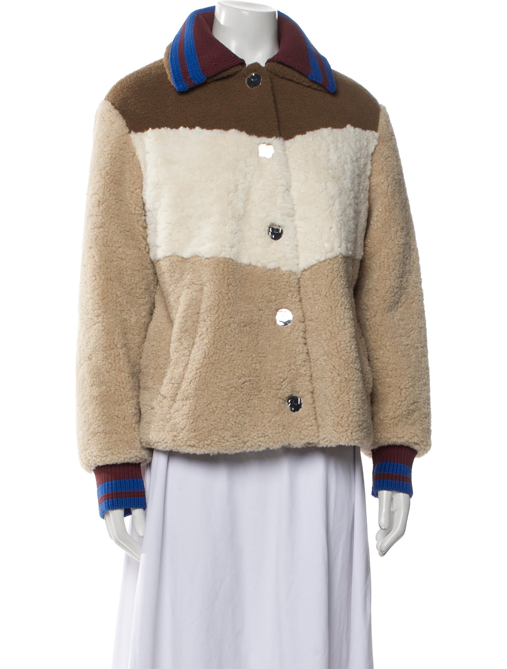 Tory Burch Colorblock Pattern Jacket