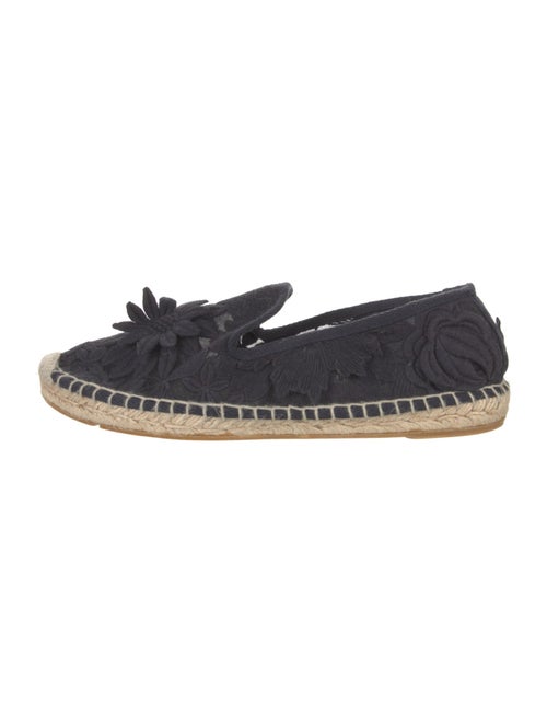Tory Burch Mesh Embroidered Accent Espadrilles