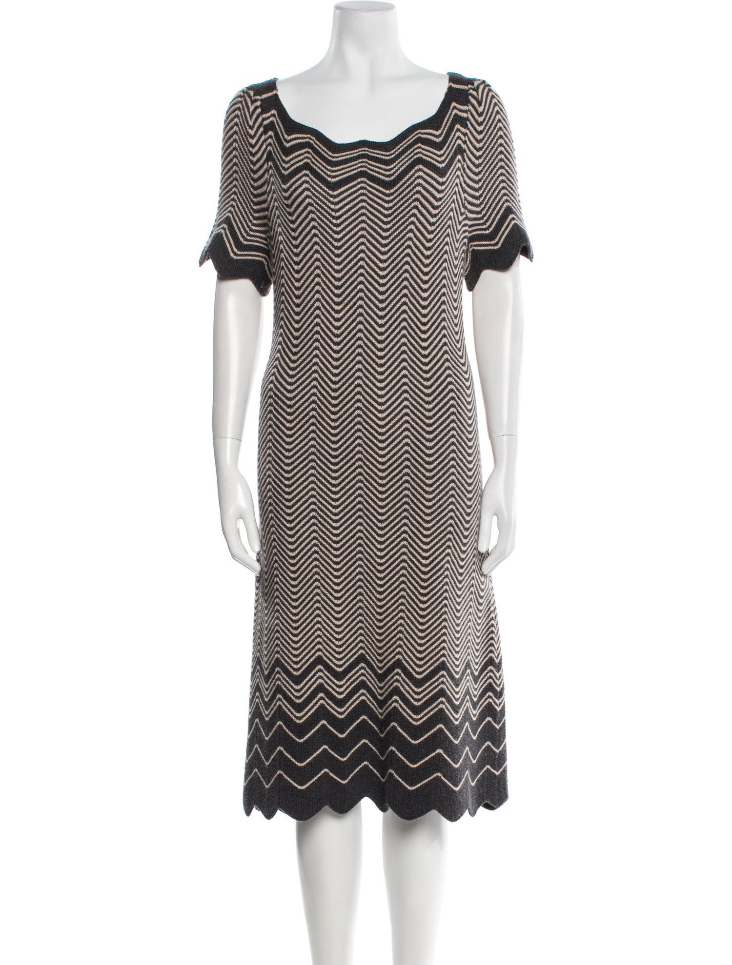 Tory Burch Merino Wool Midi Length Dress