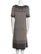 Tory Burch Merino Wool Midi Length Dress