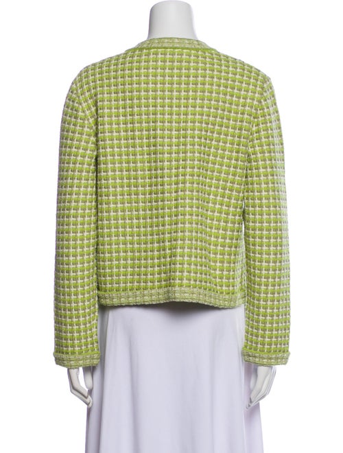 Tory Burch Wool Plaid Print Jacket