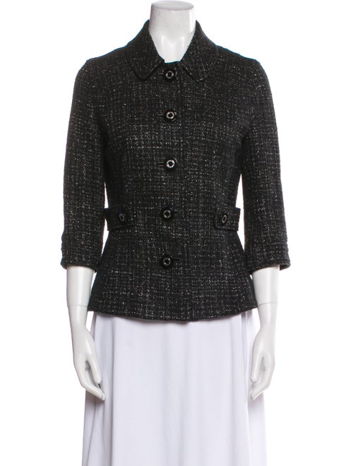 Tory Burch Nylon Tweed Pattern Jacket